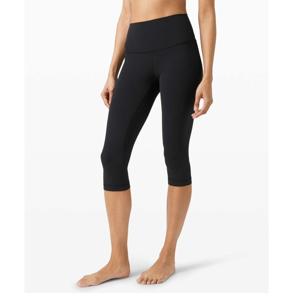 Lululemon Align High Rise Crop 17" Legging, Black, Size 6